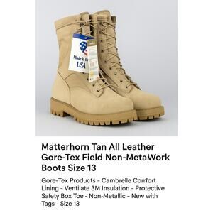 Matterhorn all leather boots 13 NWB